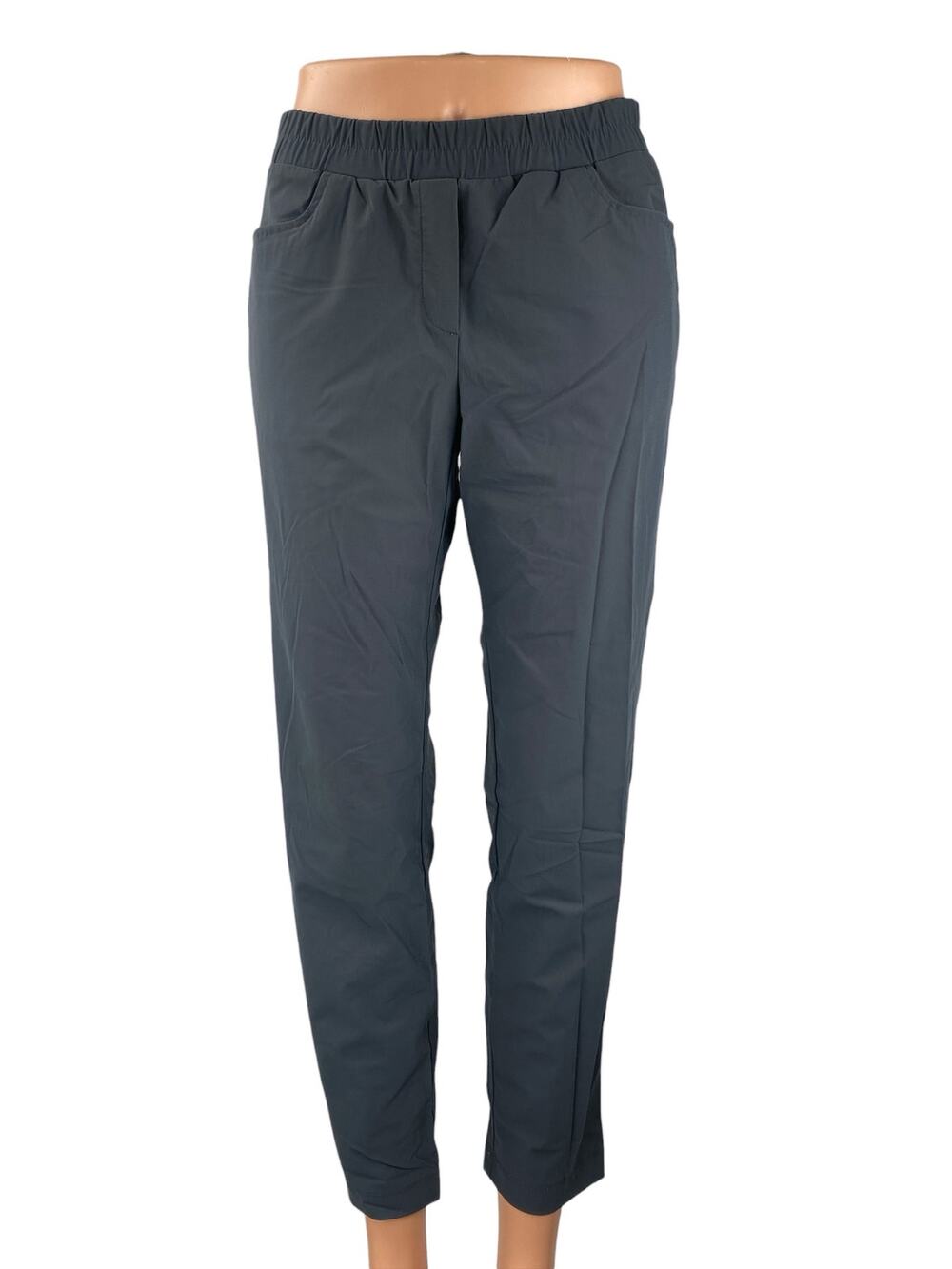Zishen Women's Gray Mid Rise Athletic Activewear Trousers Jogger Sweat Pants S